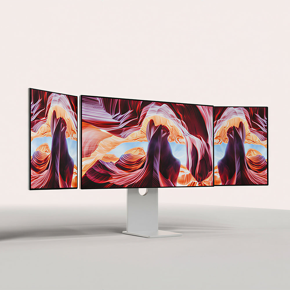 First 27-inch 4K aluminum alloy monitor + dual 16-inch convertible extended screens
