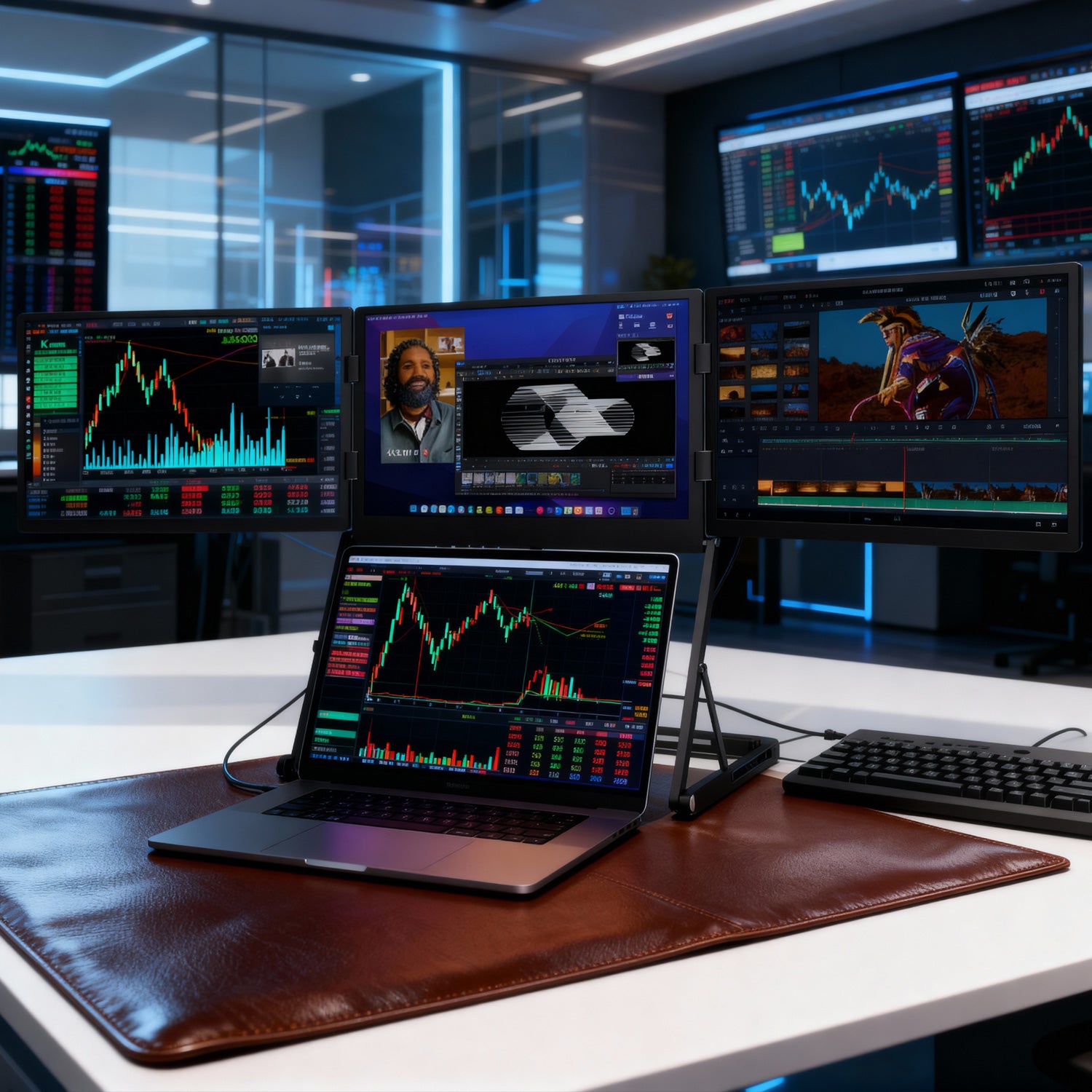 ULepow TriCreate – Triple 15.6” Portable Monitor for Laptops | Boost Productivity ×3