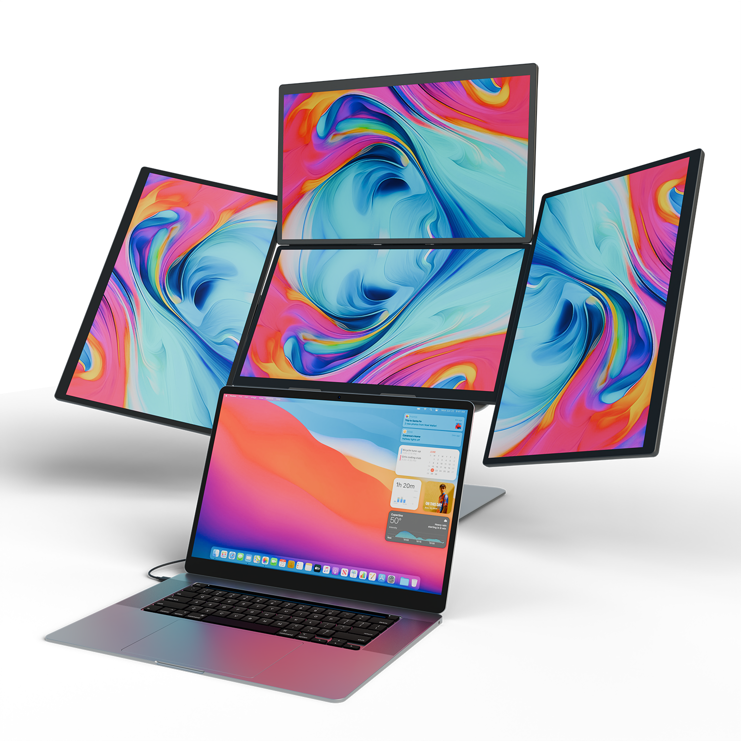 ULepow FlexScreen – 4 x 18.5" Modular Portable Monitors