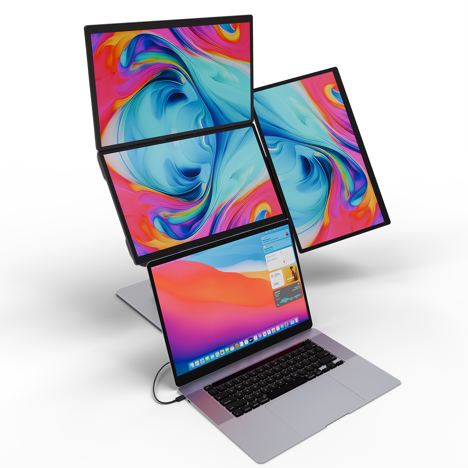 ULepow FlexScreen – 4 x 18.5" Modular Portable Monitors