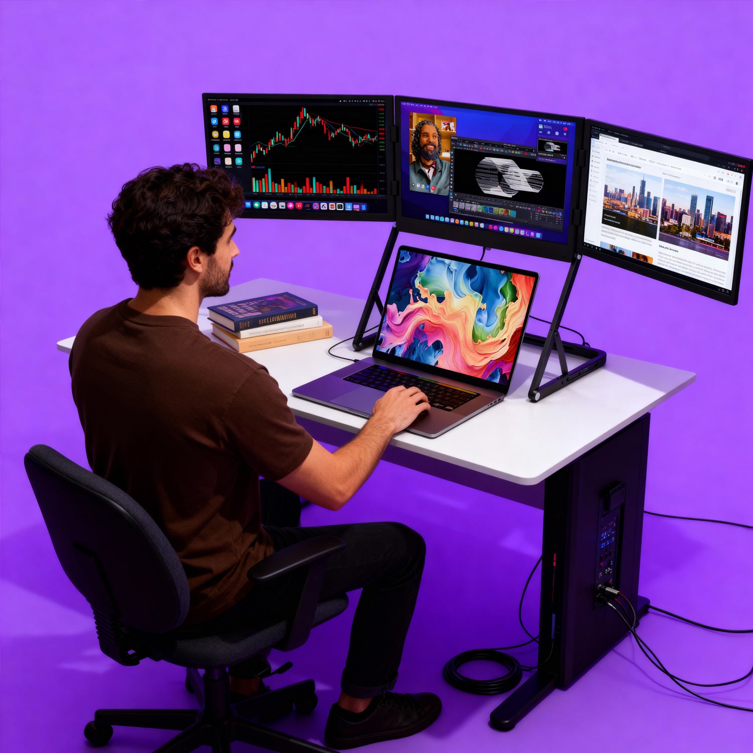 ULepow TriCreate – Triple 15.6” Portable Monitor for Laptops | Boost Productivity ×3