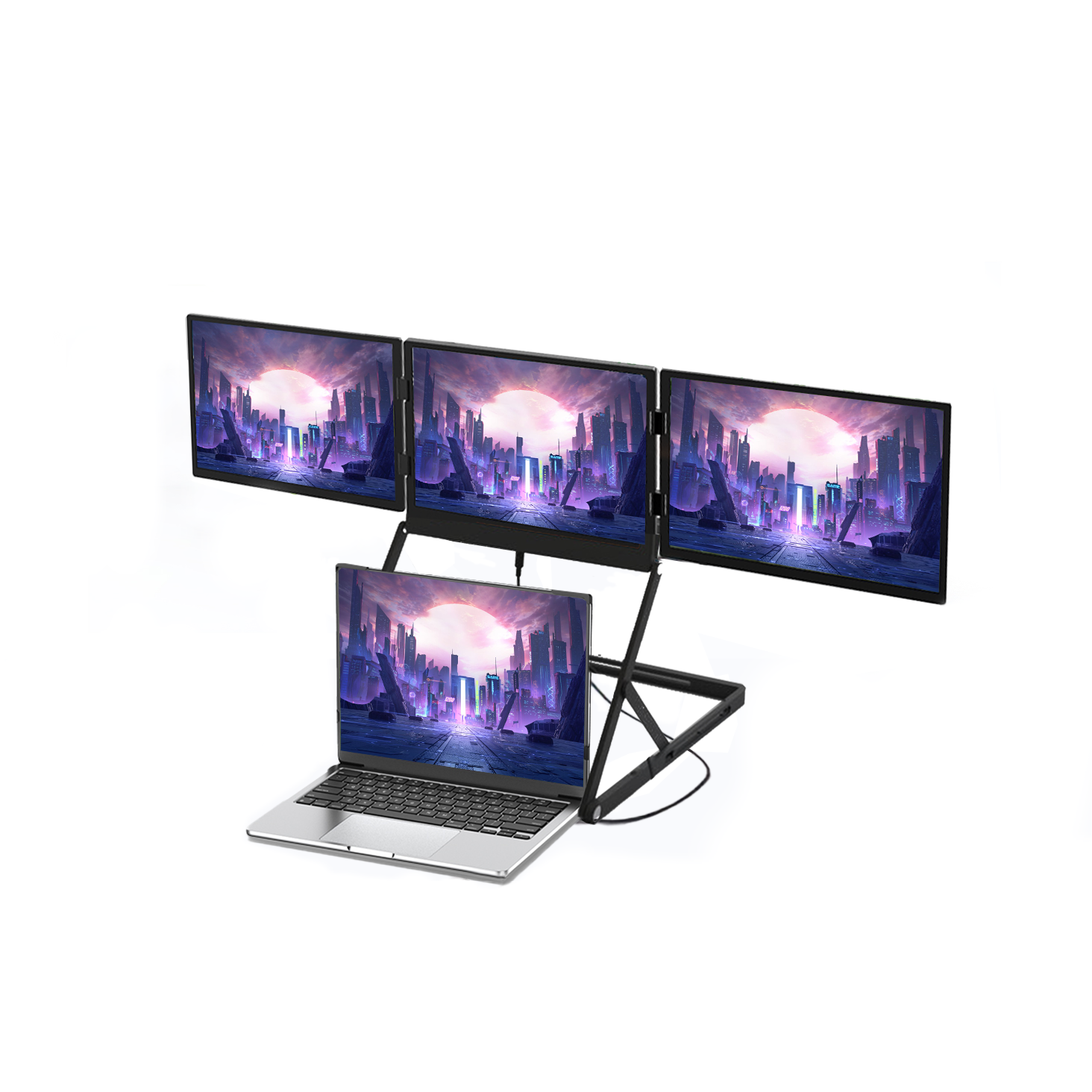 ULepow TriCreate – Triple 14” Portable Monitor for Laptops | Boost Productivity ×3
