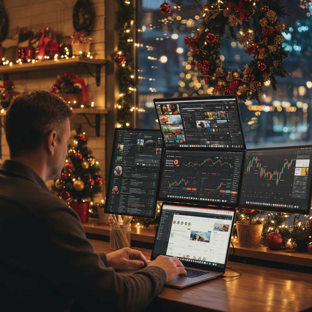 ULepow FlexScreen – 4 x 18.5" Modular Portable Monitors