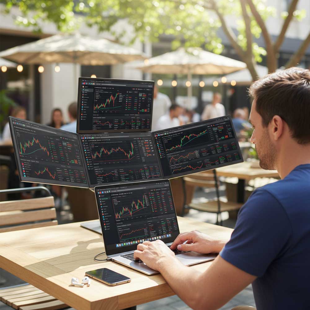 ULepow FlexScreen – 4 x 18.5" Modular Portable Monitors