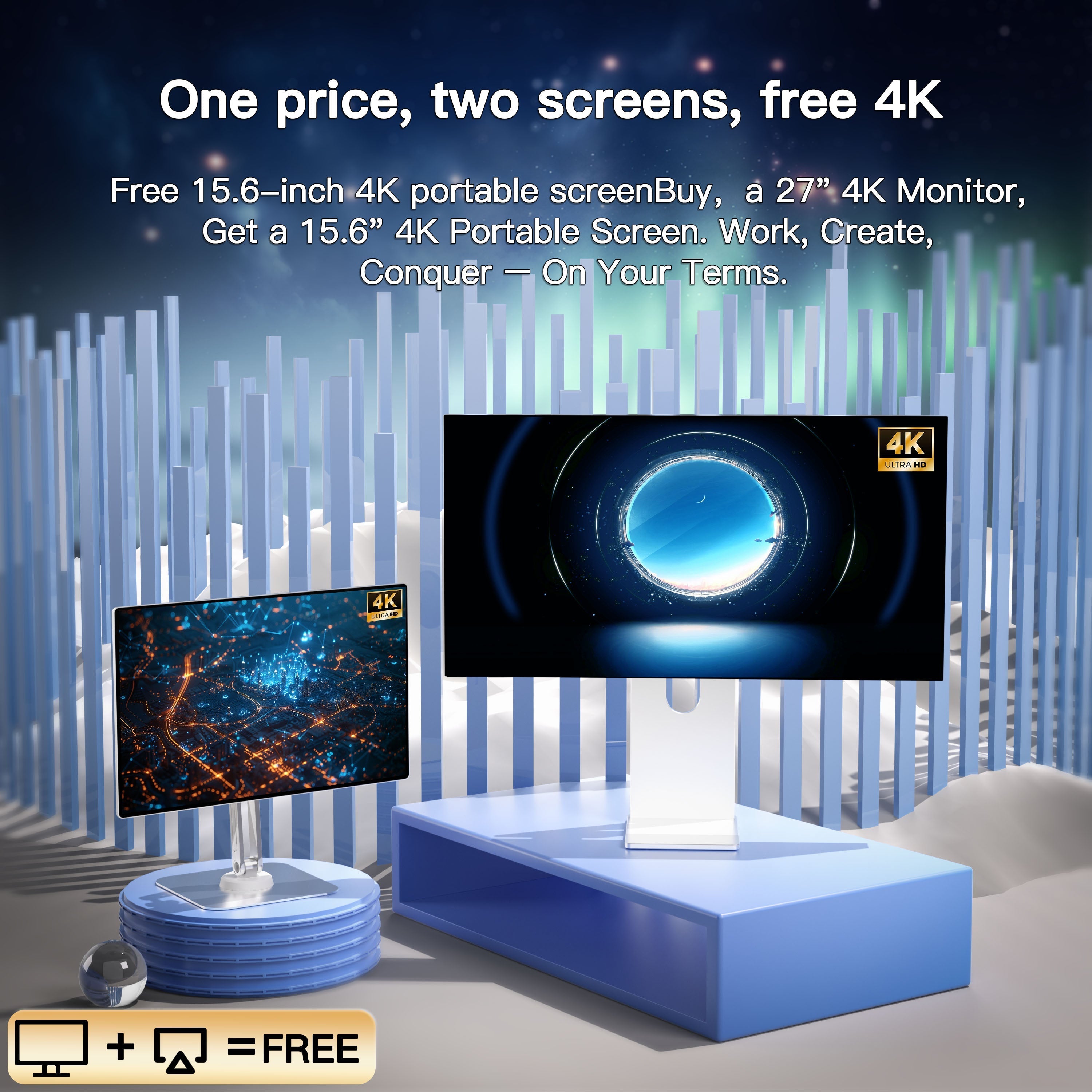 LEPOWH03  27 Inch 4K 3840(RGB)×2160UHD 450 cd/m²  Monitor mirror screen
