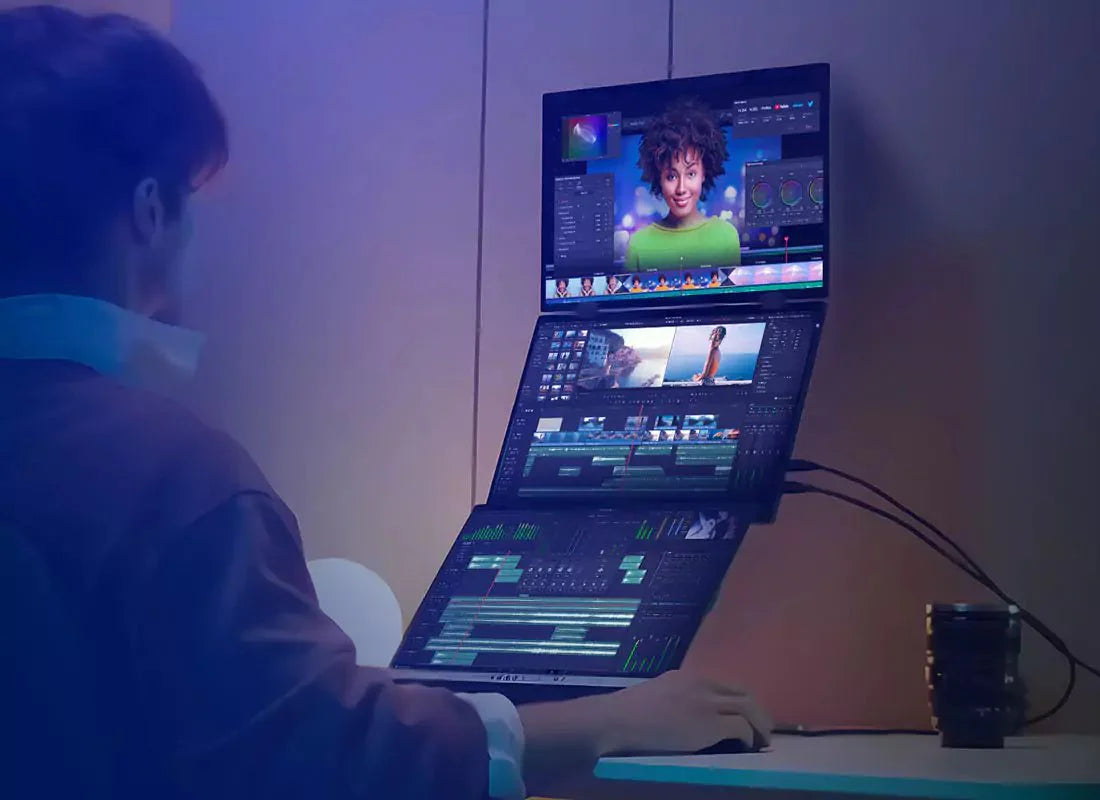 D15 Portable Dual View Monitor 15.6" - Lepow Portable Monitor
